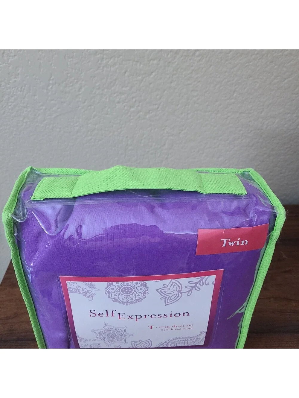 Twin Sheet Set Deep Pocket Purple 100% Cotton TC New Bedding